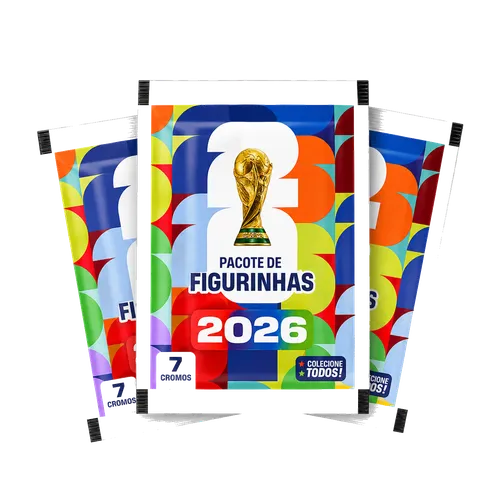 Pacotes de figurinhas da Copa 2026